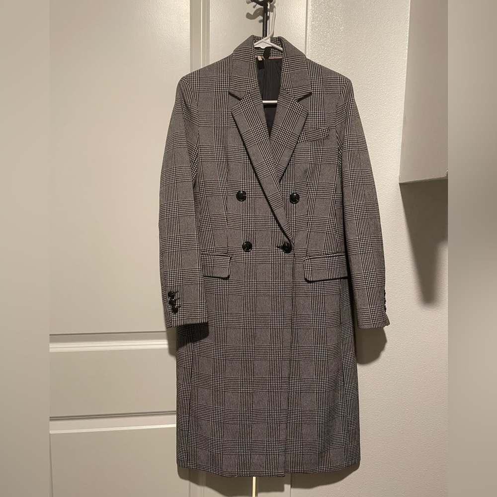 Plaid woman’s coat